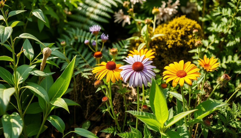 A-lush-botanical-scene-depicting-various-medicinal-plants-known-for-their-anti-inflammatory-1024x585 Que faut-il savoir sur les compléments alimentaires pour les douleurs articulaires ?