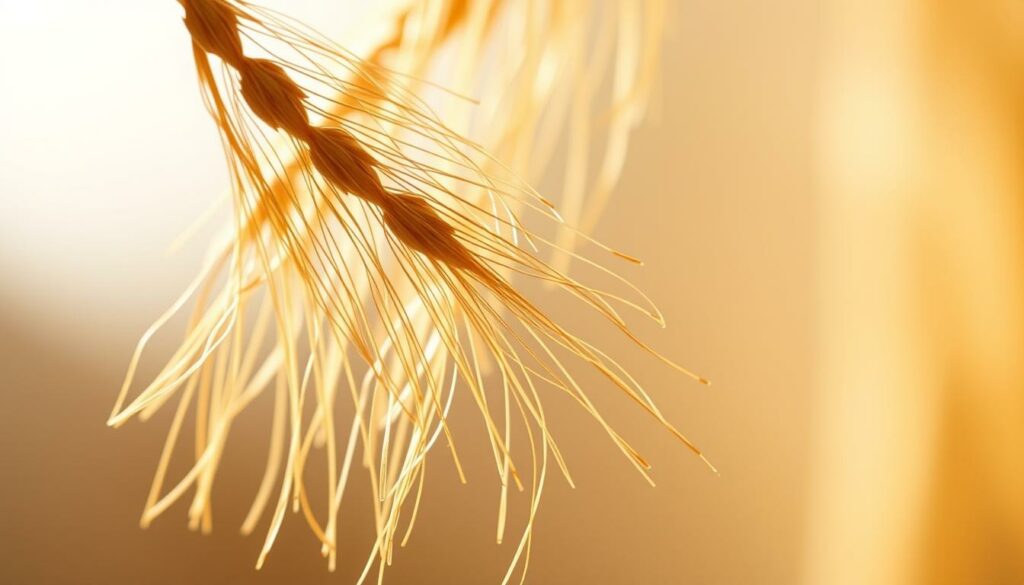 A-close-up-photograph-of-a-handful-of-wheat-protein-strands-meticulously-lit-from-the-side-to--1024x585 Les bienfaits de la protéine de blé pour les cheveux