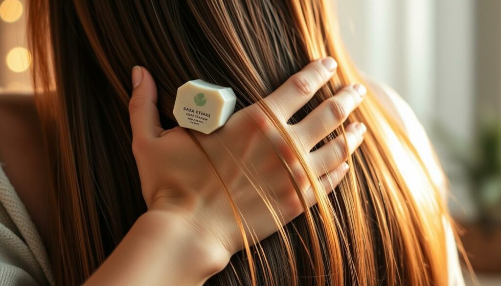 A-close-up-shot-of-a-womans-hands-carefully-applying-a-natural-hair-treatment-to-her-long-1024x585 Quel est le meilleur soin naturel pour les cheveux ?