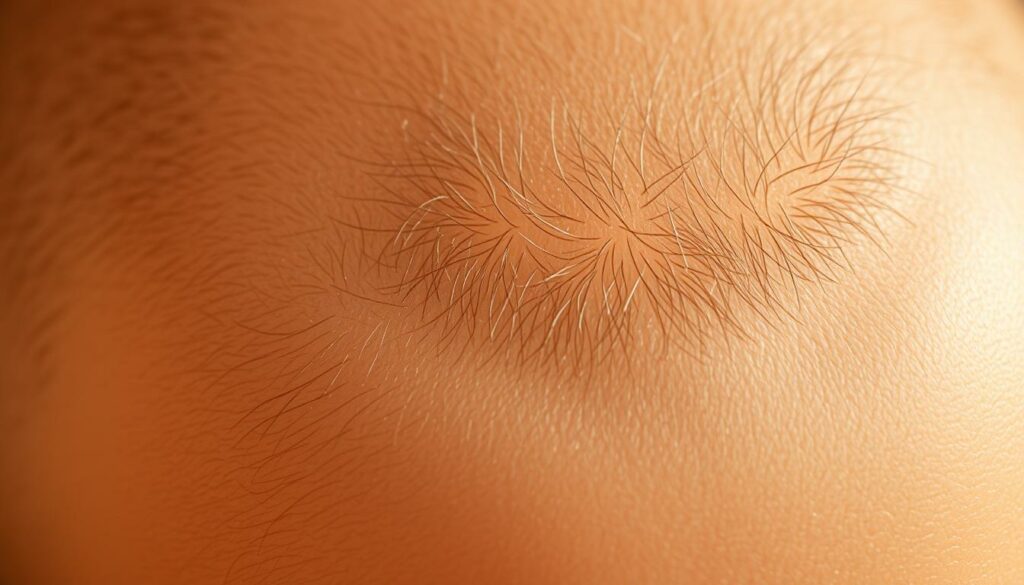 A-close-up-view-of-a-healthy-human-scalp-showcased-in-warm-soft-lighting-that-accentuates-the-1024x585 Les bienfaits du shampoing sans silicone pour les cheveux