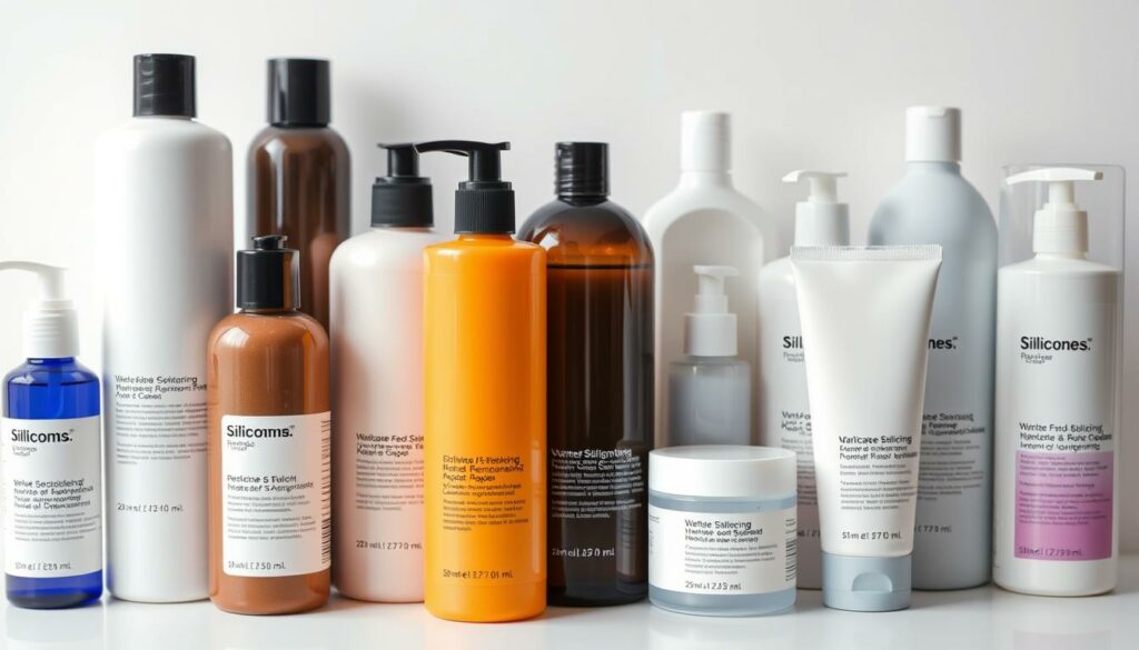 A-close-up-view-of-a-selection-of-various-hair-care-products-containing-silicones-arranged-on--1024x585 Les bienfaits du shampoing sans silicone pour les cheveux