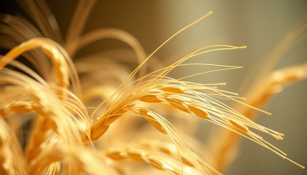 A-close-up-view-of-wheat-protein-strands-gently-flowing-and-gleaming-in-soft-natural-1024x585 Les bienfaits de la protéine de blé pour les cheveux