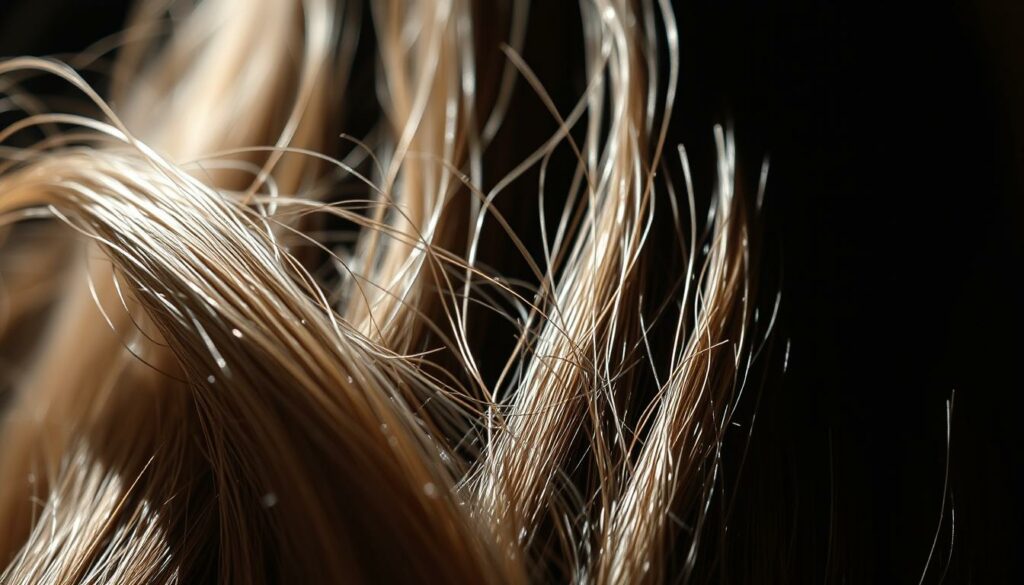 A-closeup-view-of-hair-strands-coated-in-a-thick-sticky-film-of-silicones-appearing-weighed-1024x585 Les bienfaits du shampoing sans silicone pour les cheveux