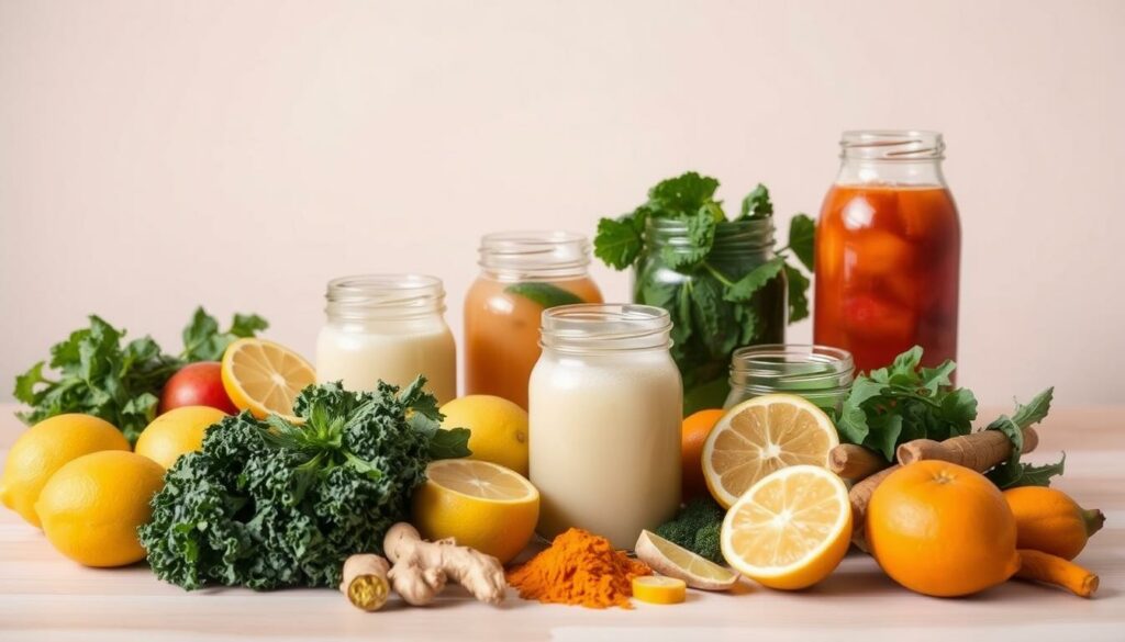 A-serene-minimalist-still-life-depicting-a-7-day-detox-program.-In-the-foreground-an-1024x585 Comment détoxifier et nettoyer son corps après les fêtes ?