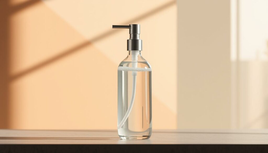 A-sleek-minimalist-refillable-liquid-soap-dispenser-stands-prominently-in-the-foreground-its--1024x585 Analyse du cycle de vie des savons liquides rechargeables pour les mains