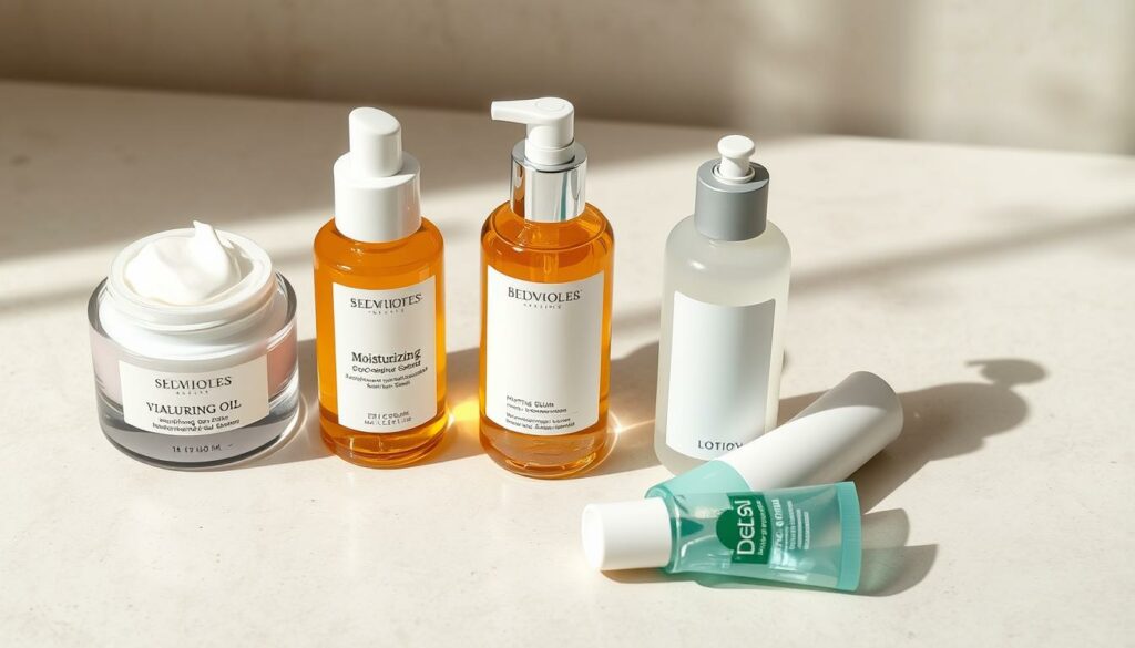 A-visually-appealing-still-life-composition-featuring-various-skincare-product-formats-a-1024x585 Lait, huile, baume, crème : quelle galénique choisir ?