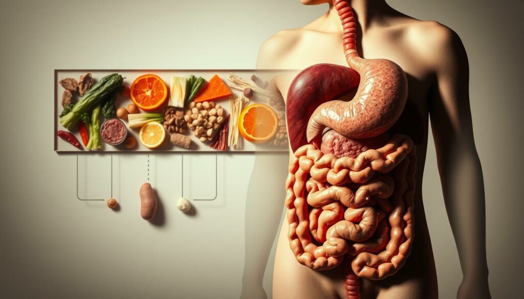 A-visually-striking-and-scientifically-accurate-illustration-of-the-digestive-process.-In-the-1024x585 Que Manger pour Bien Digérer ?